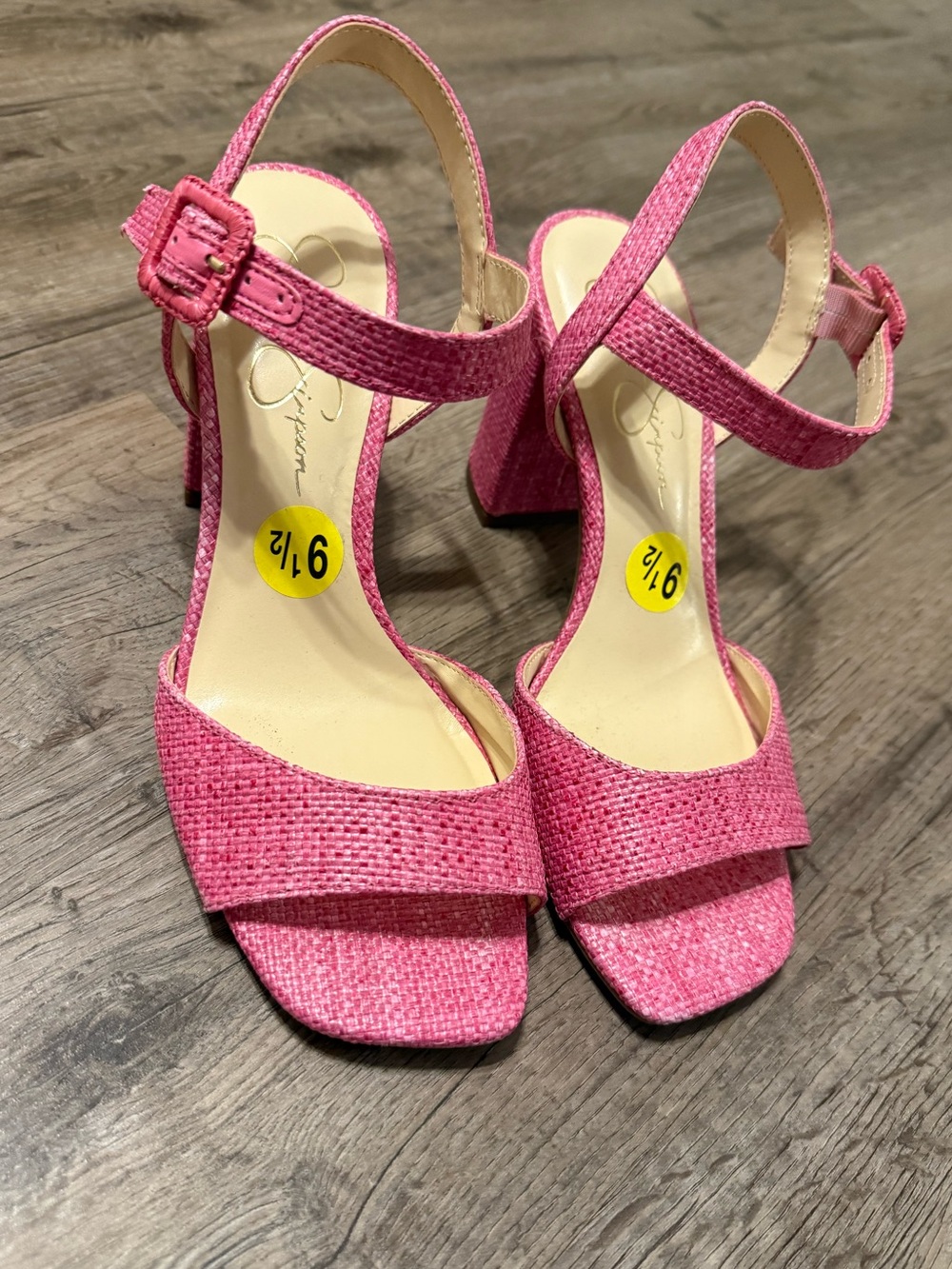 Jessica Simpson Woven Block Heel